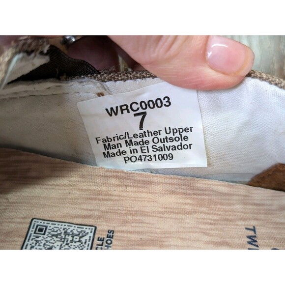 Twisted X Women\'s EcoTWX Slip-On Driving Moccasins Shoes Size 7 Tweed Lt. Brown